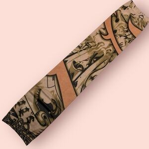 3/$10 Tattoo Sleeve Faux 16” Nylon Halloween Costume